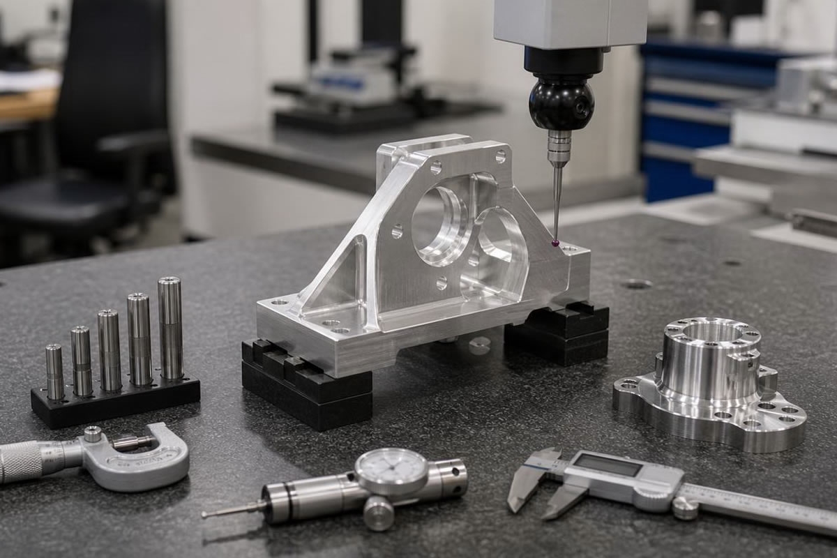 Precision inspection and quality control of machined components
